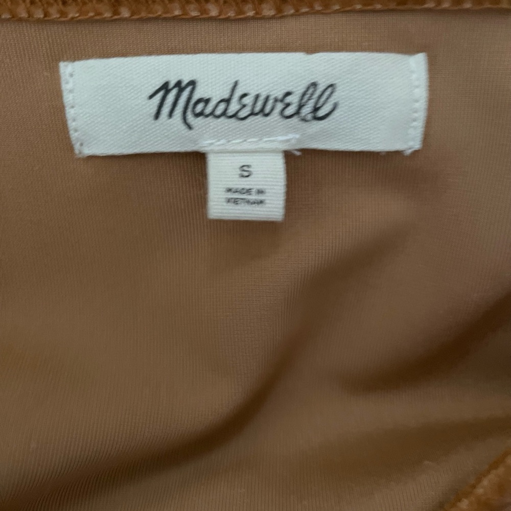 SOLD Madewell Velvet V-neck Flutter Sleeve Dress - Picture 11 of 13